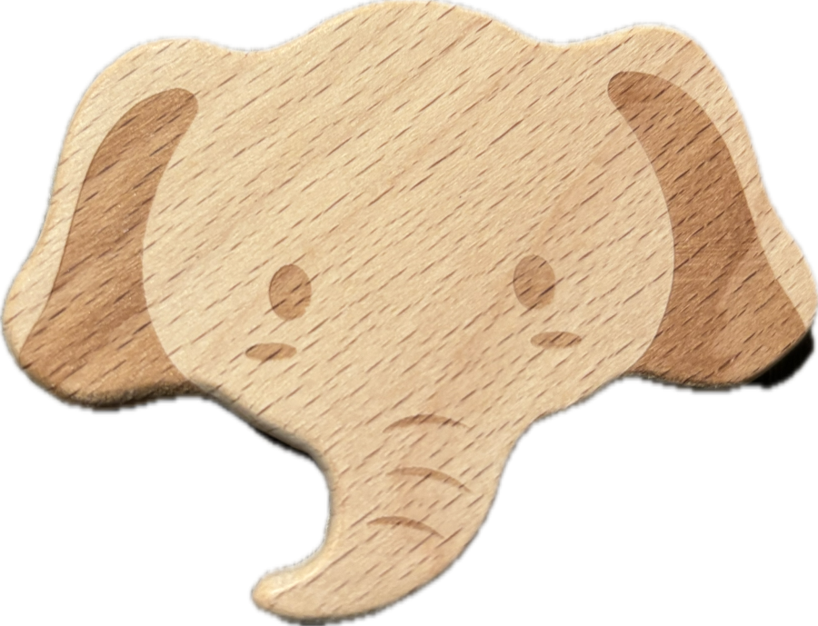 Elefántos fa rágóka Montessori játék babajáték